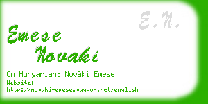 emese novaki business card